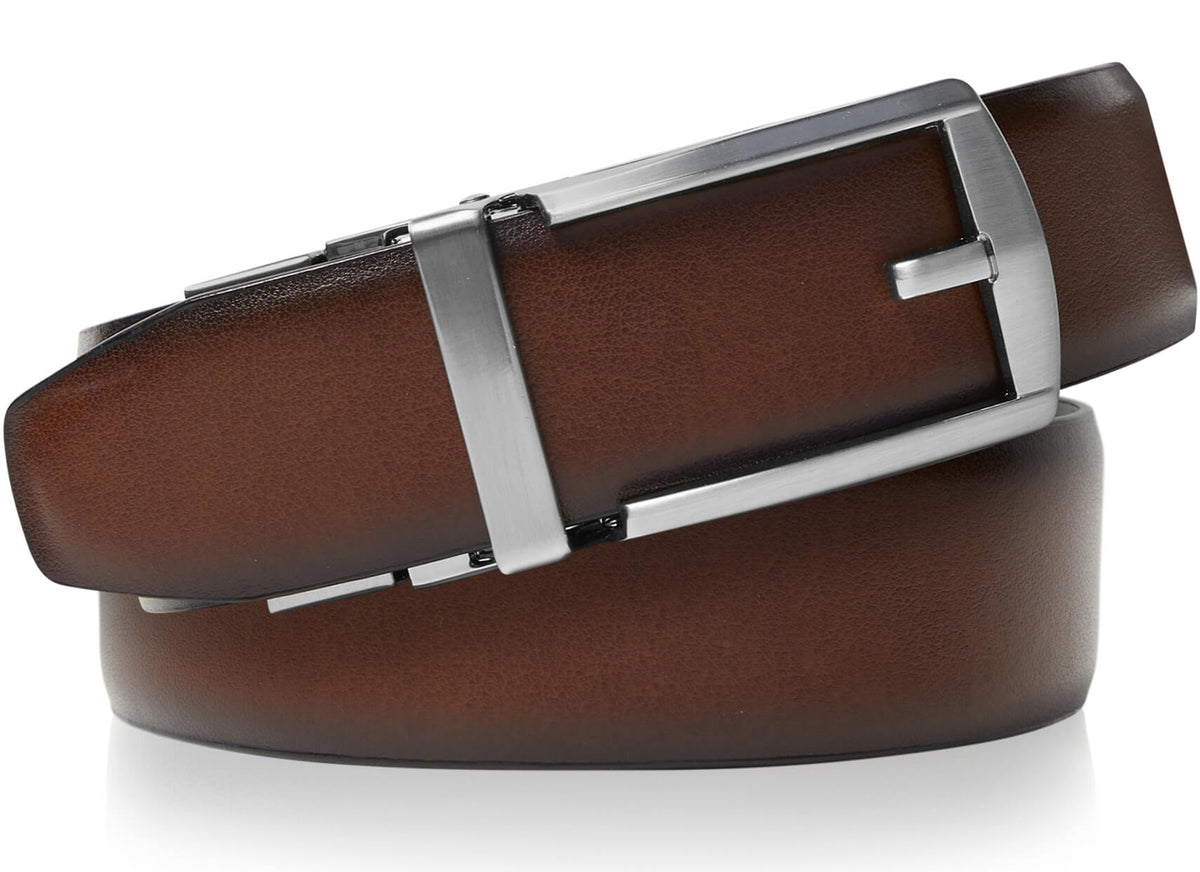 Leather Reversible 3-in-1 Belt – Two Colors, One Buckle by Access Accessories