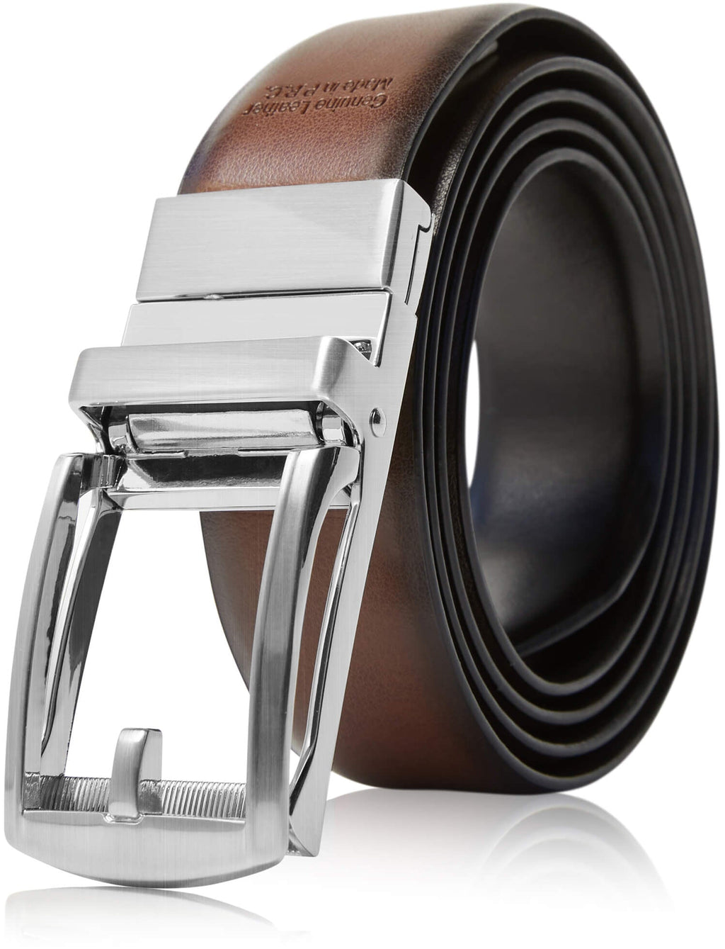 Leather Reversible 3-in-1 Belt – Two Colors, One Buckle by Access Accessories