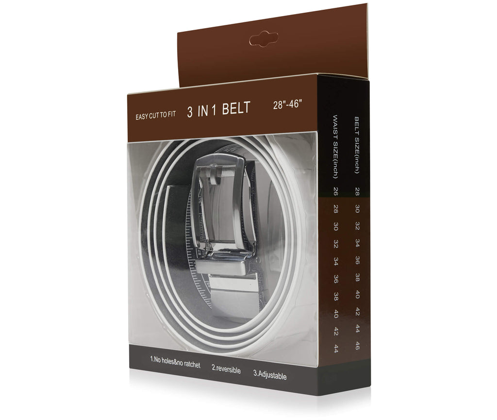 Leather Reversible 3-in-1 Belt – Two Colors, One Buckle by Access Accessories