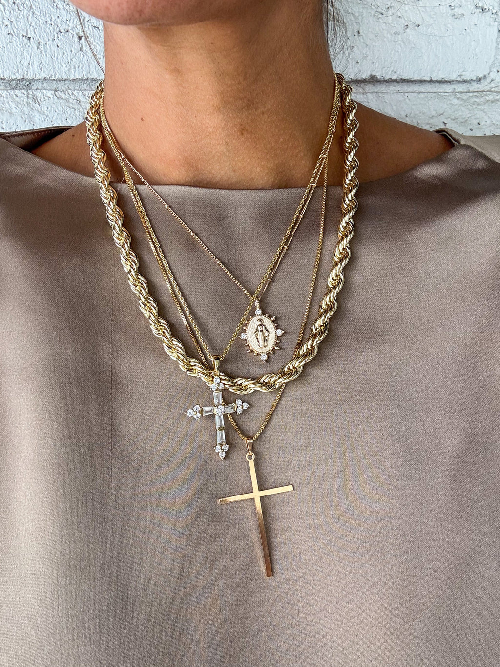 Queen's Cross Necklace by Joy Dravecky