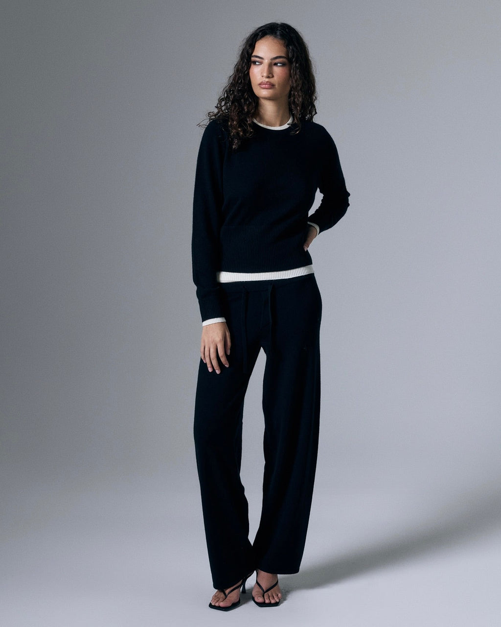 Tove Layered Cashmere Crewneck by Artless Forever