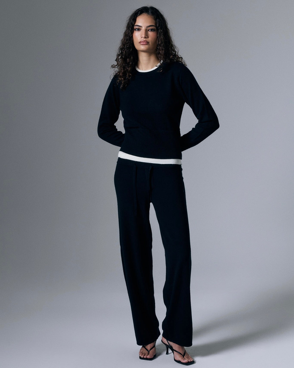 Tove Layered Cashmere Crewneck by Artless Forever