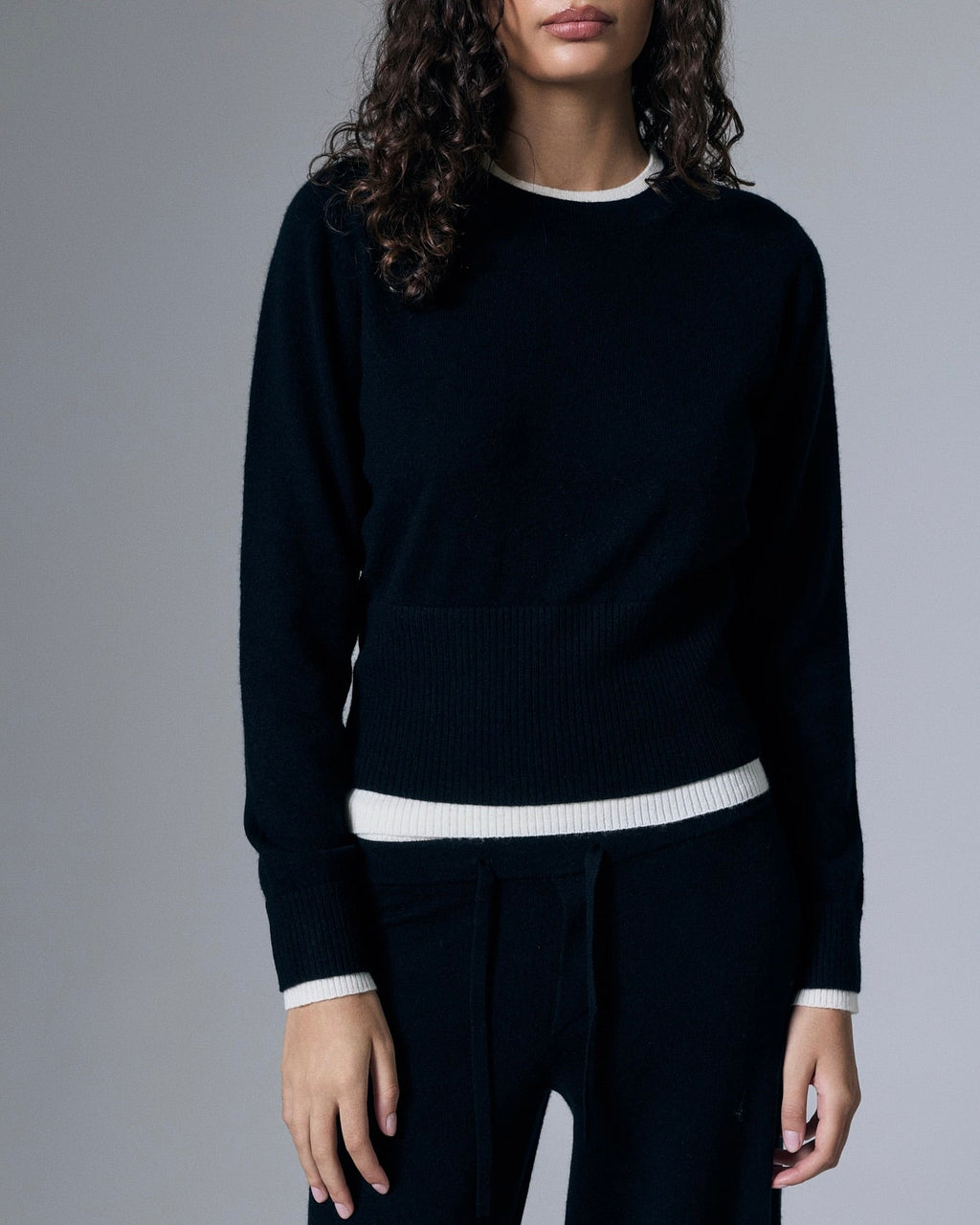Tove Layered Cashmere Crewneck by Artless Forever