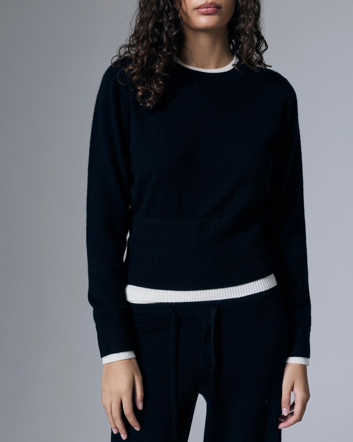 Tove Layered Cashmere Crewneck by Artless Forever