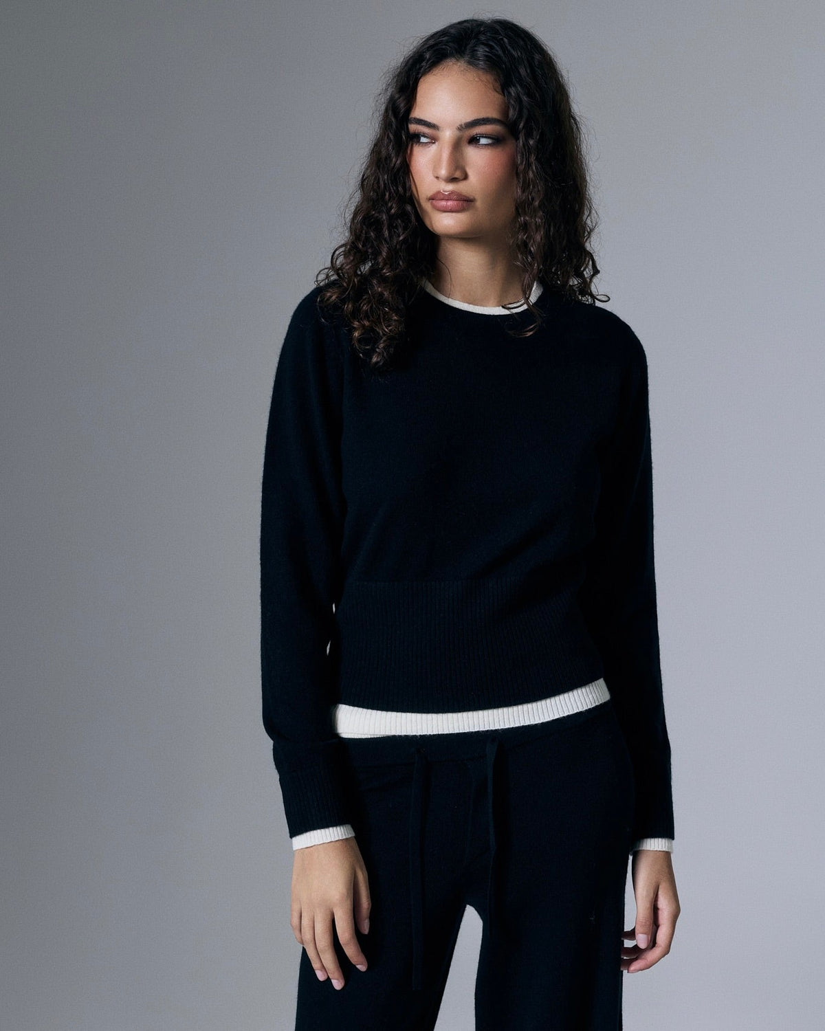 Tove Layered Cashmere Crewneck by Artless Forever