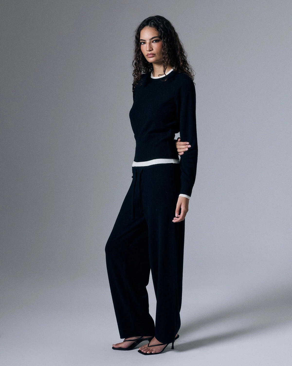 Tove Layered Cashmere Crewneck by Artless Forever