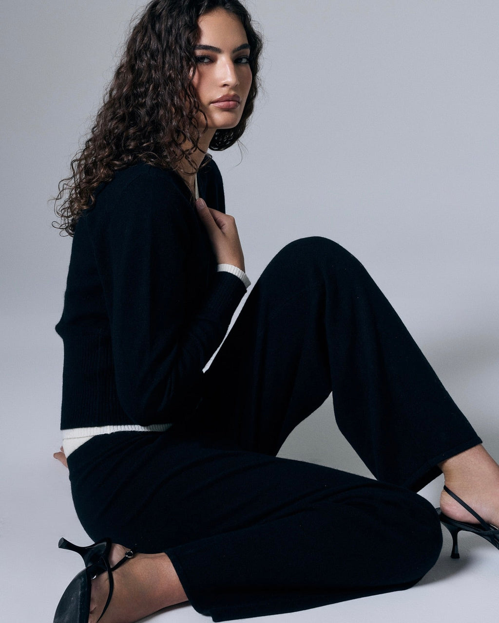 Tove Layered Cashmere Crewneck by Artless Forever