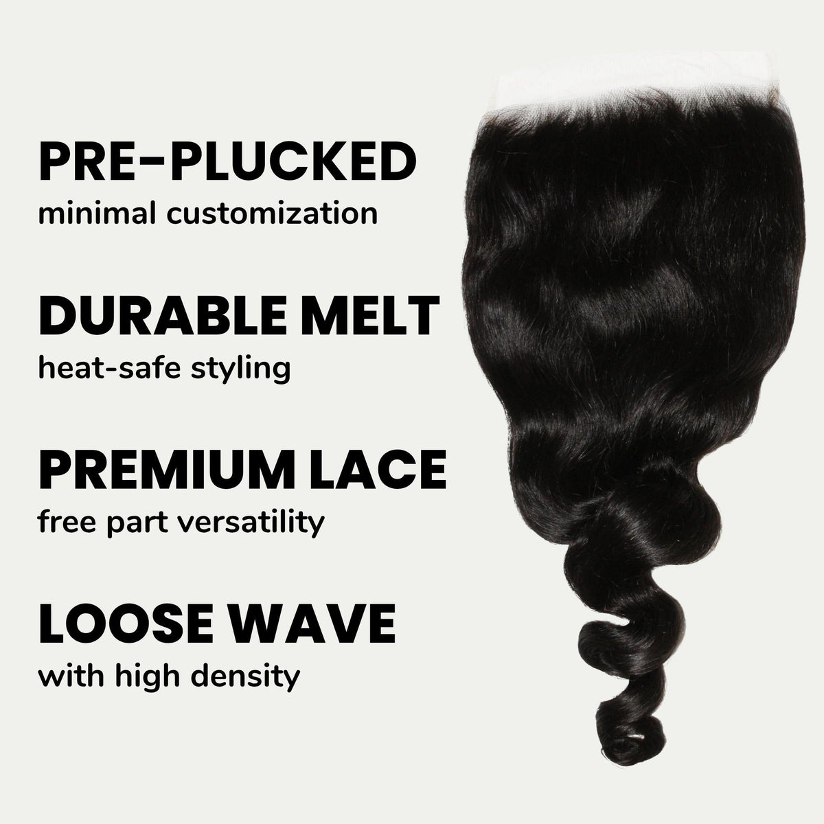 Loose Wave 7x7 HD Lace Human Hair Closure by Private Label