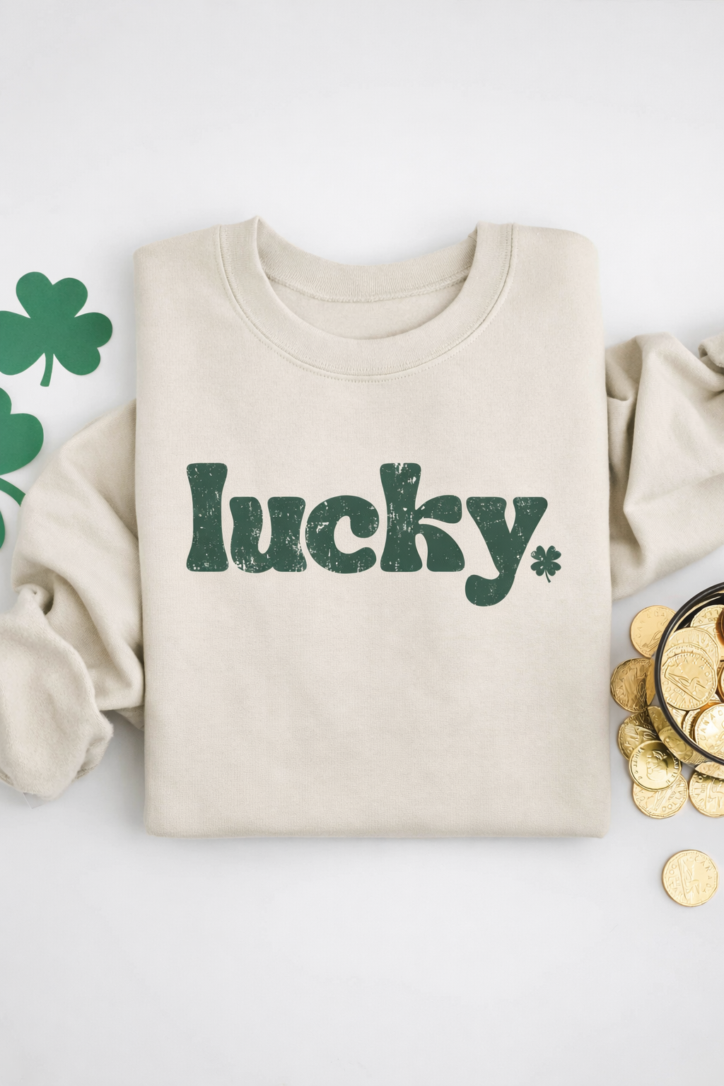 Lucky Charm Crewneck Sweatshirt by Fitkitty Culture Athleisure Wear, Yoga Wear & Women's Clothing