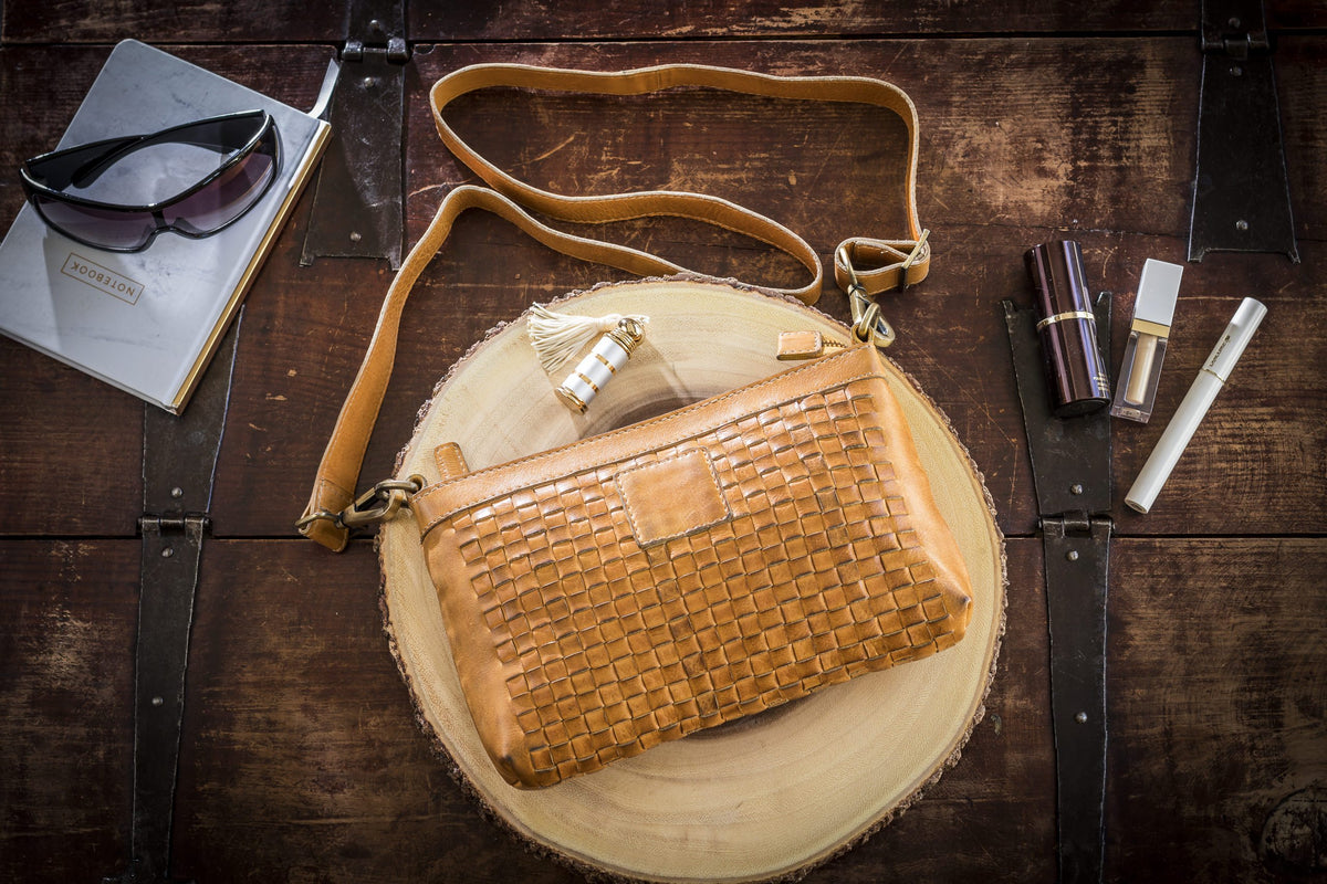 Weaved Crossbody by Pink Lucy