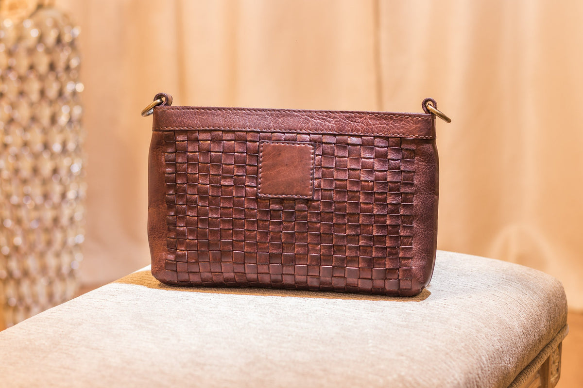 Weaved Crossbody by Pink Lucy
