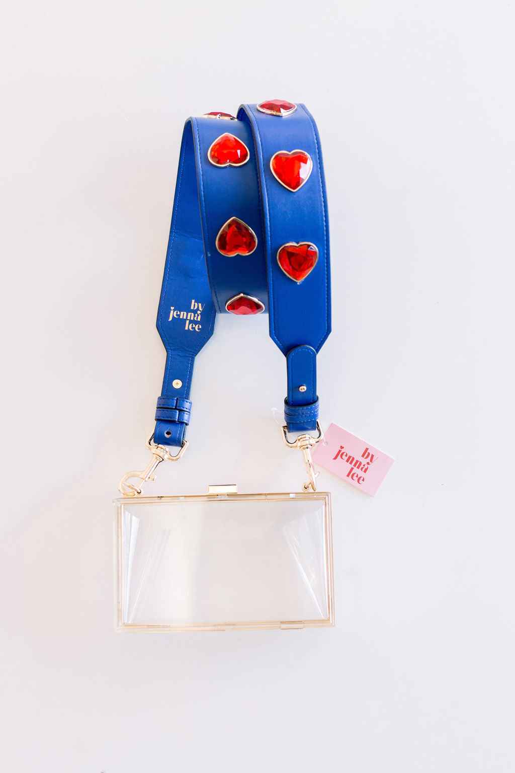 Crystal Heart Purse Strap by By Jenna Lee