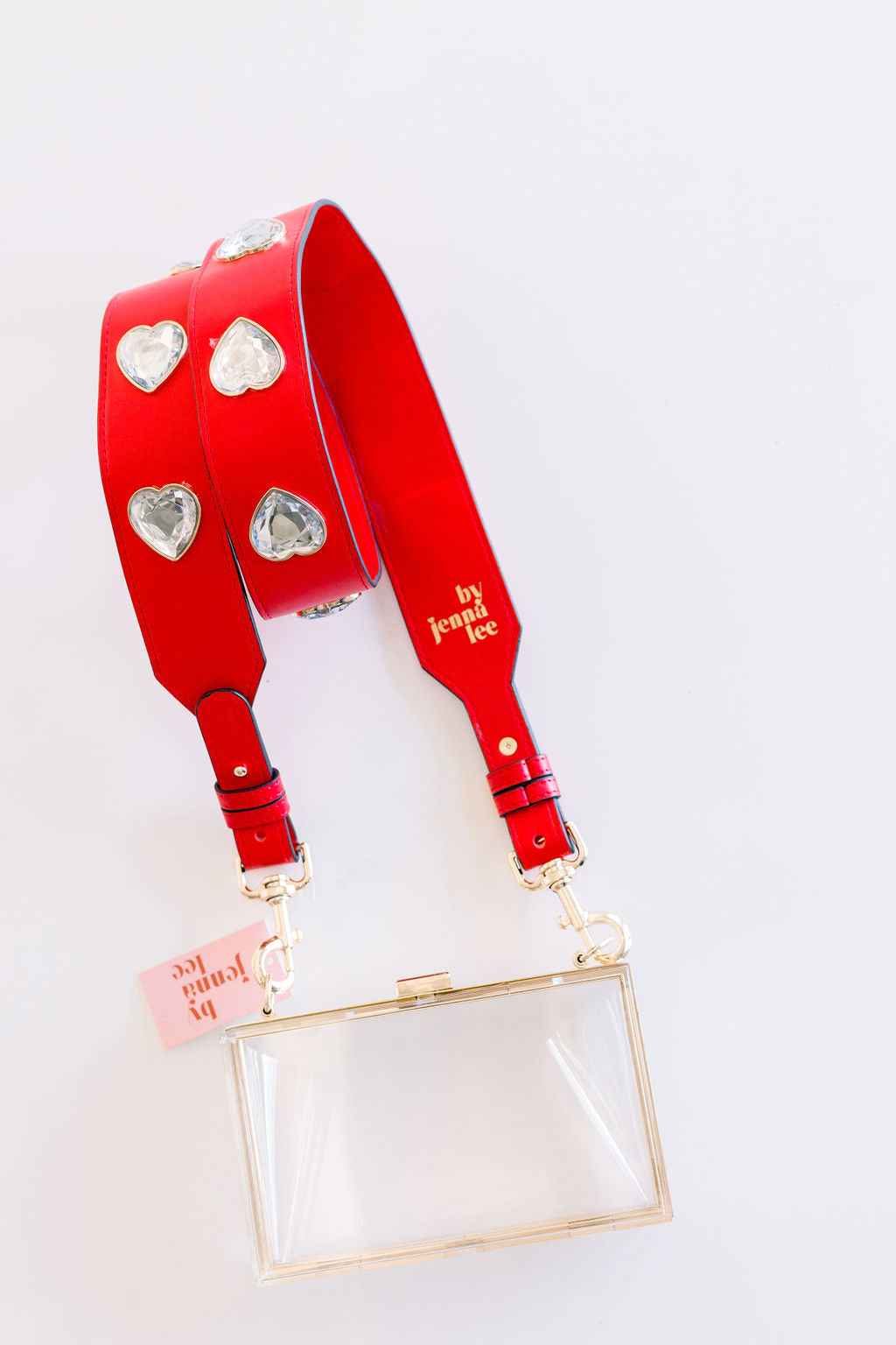 Crystal Heart Purse Strap by By Jenna Lee