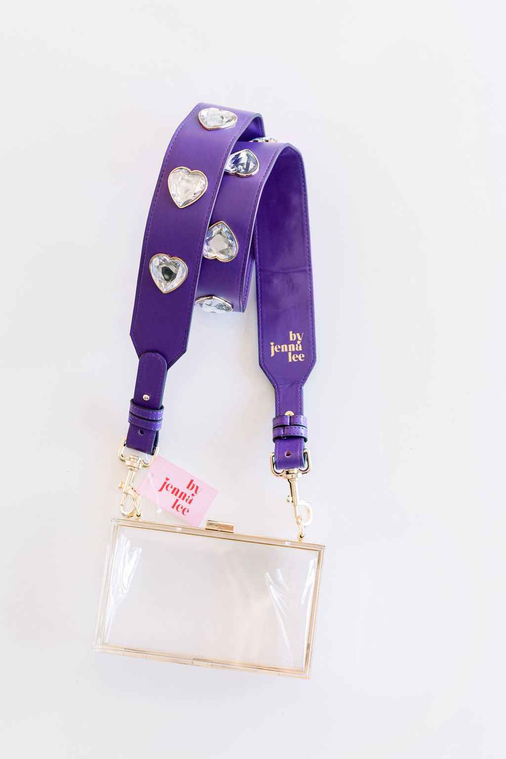 Crystal Heart Purse Strap by By Jenna Lee