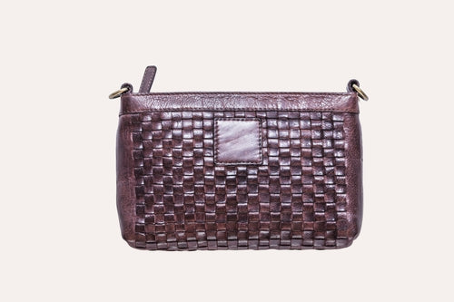 Weaved Crossbody by Pink Lucy