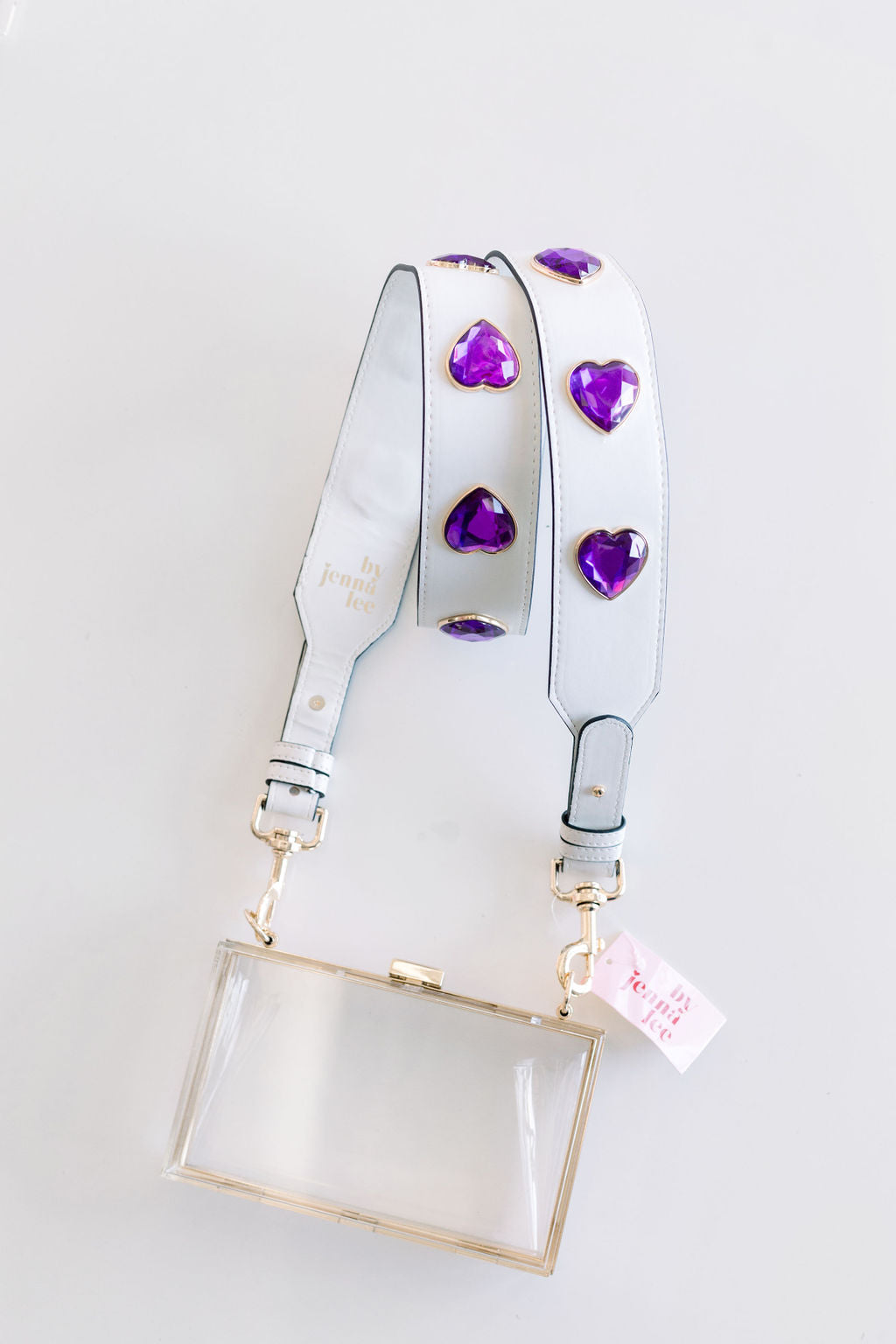 Crystal Heart Purse Strap by By Jenna Lee