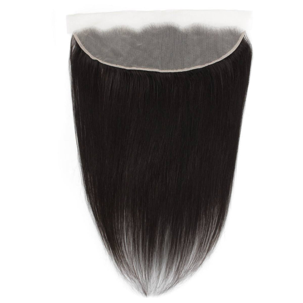 Malaysian Straight 13x4 Transparent Lace Human Hair Frontal by Private Label