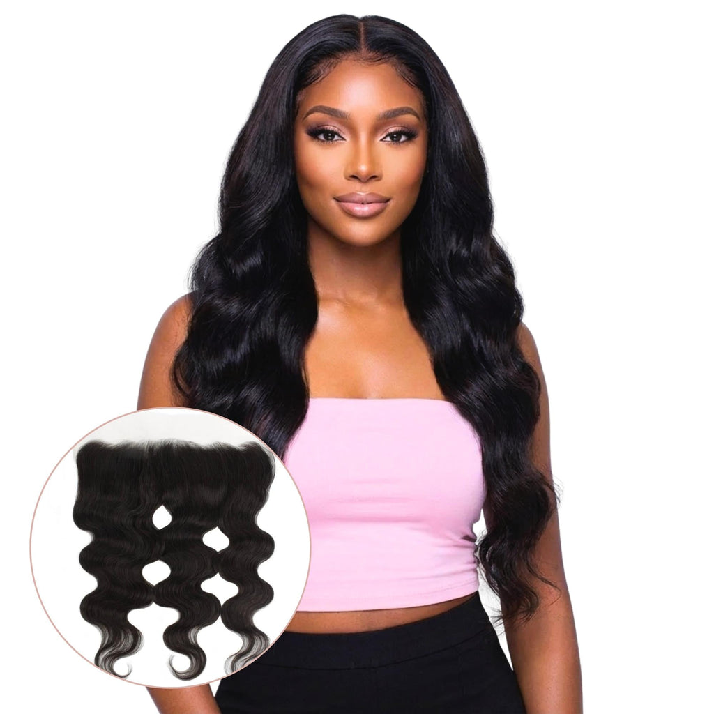 Malaysian Body Wave 13x4 Transparent Lace Human Hair Frontal by Private Label