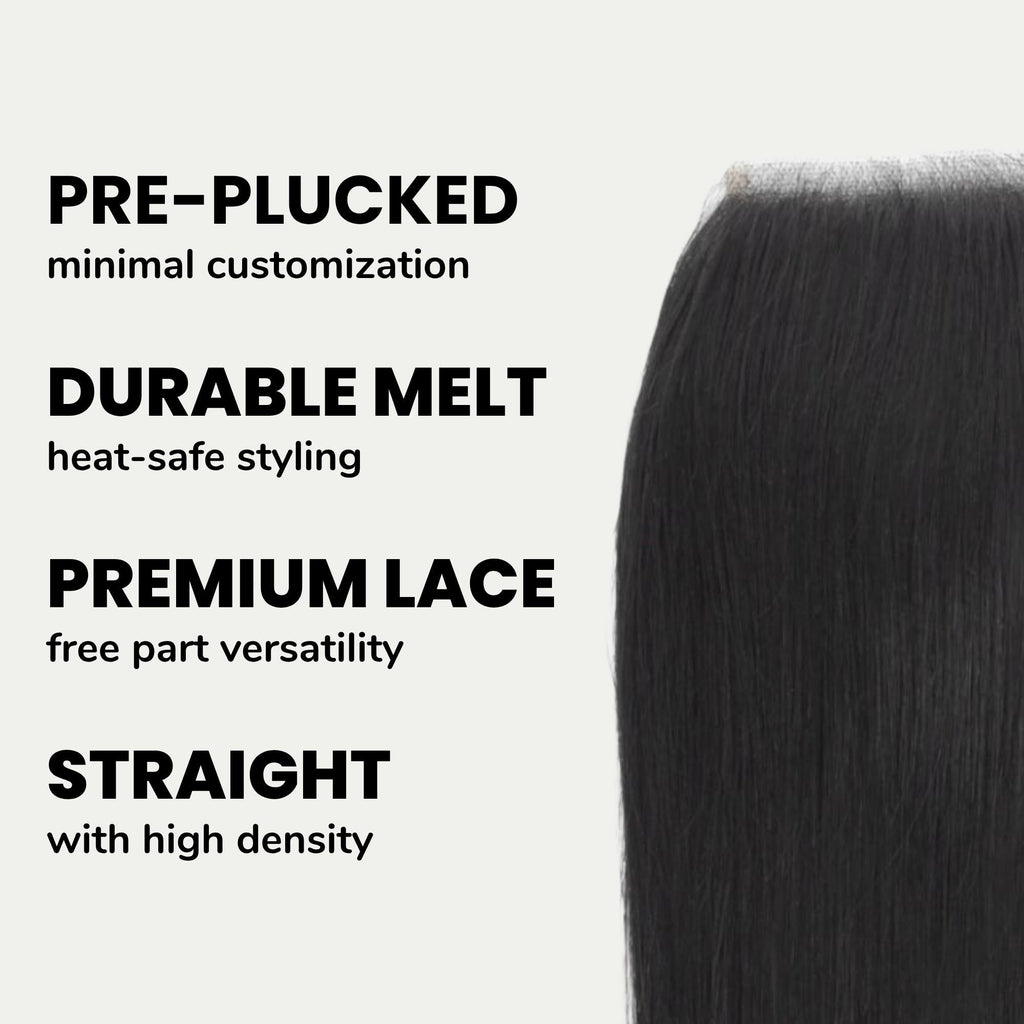 Malaysian Straight 4x4 Transparent Lace Human Hair Closure by Private Label