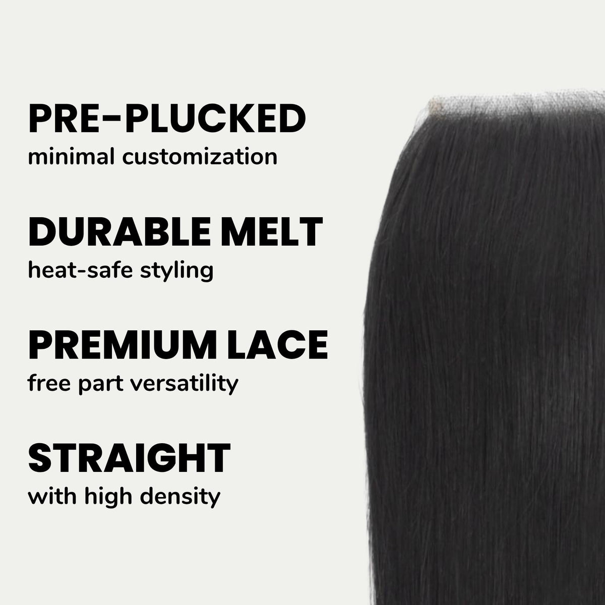 Malaysian Straight 4x4 Transparent Lace Human Hair Closure by Private Label