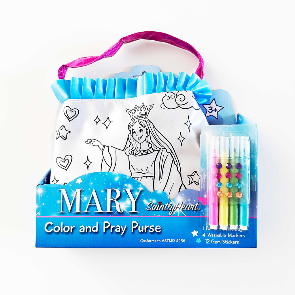 The Color and Pray Purse: Mary by Saintly Heart