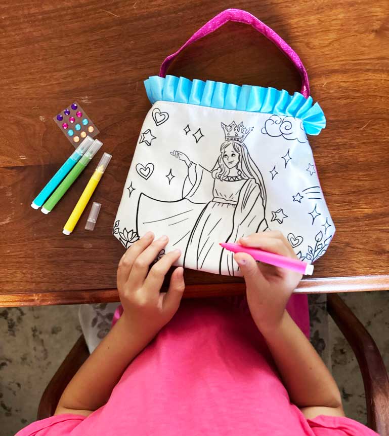 The Color and Pray Purse: Mary by Saintly Heart