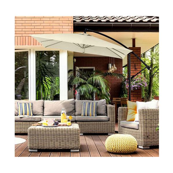Milano Outdoor Umbrella Cantilever Garden Deck Patio Shade by Amethyst Hera