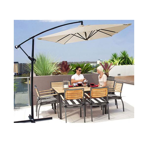 Milano Outdoor Umbrella Cantilever Garden Deck Patio Shade by Amethyst Hera