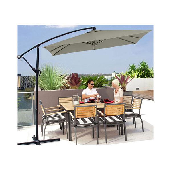 Milano Outdoor Umbrella Cantilever Garden Deck Patio Shade by Amethyst Hera