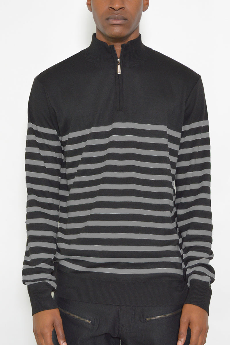 Quarter Zip Up Sweater NR2007 by Lime Milo