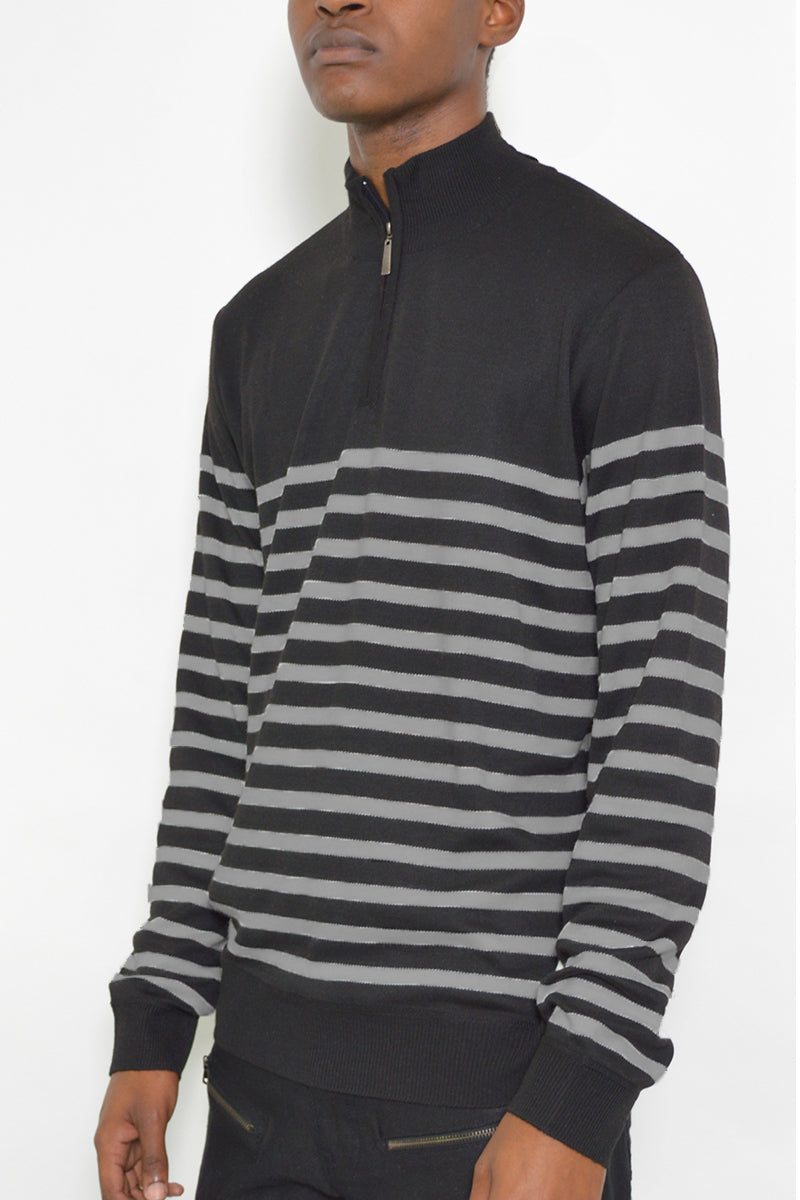 Quarter Zip Up Sweater NR2007 by Lime Milo