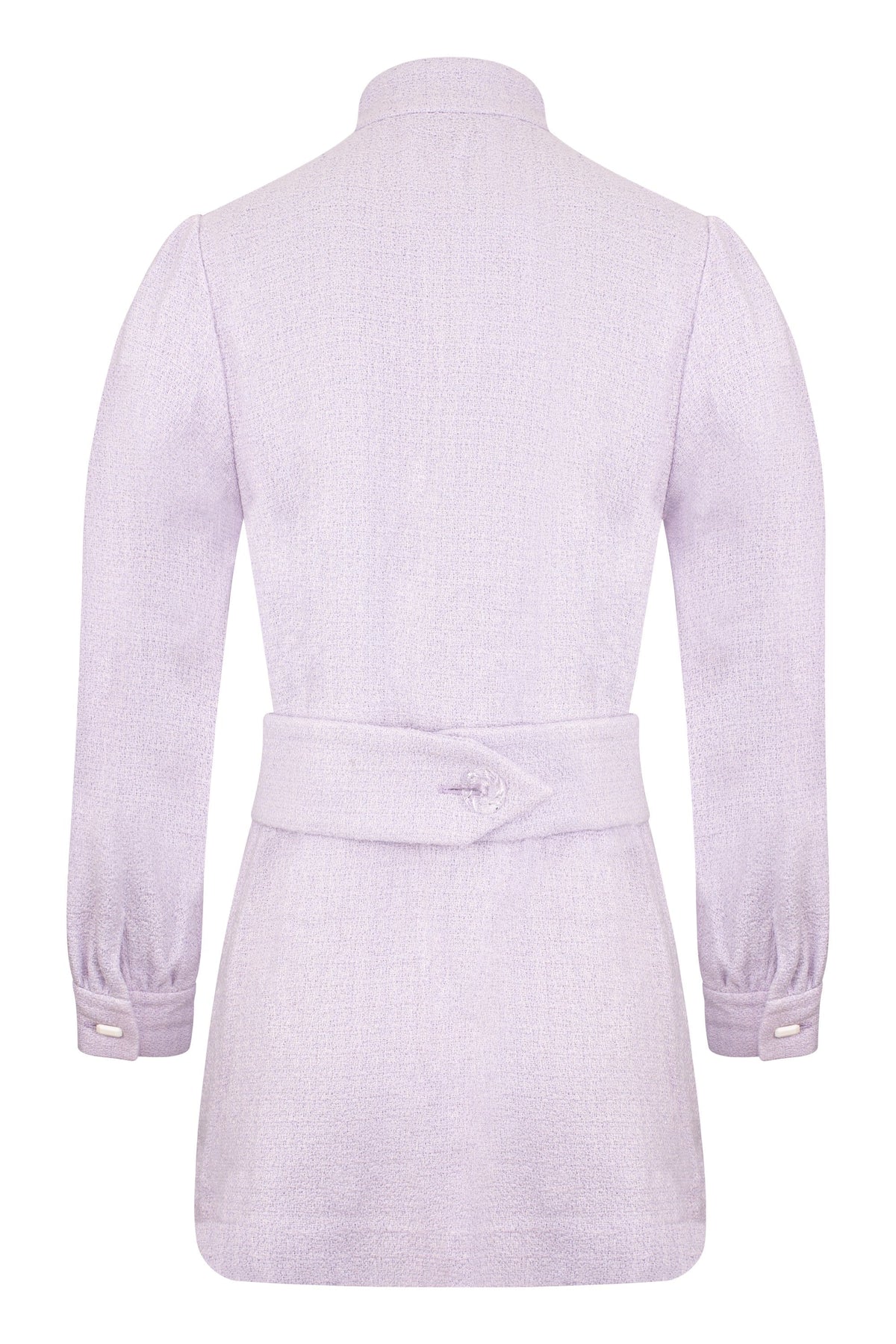 Lavender Tweed Coat Dress by ADIBA