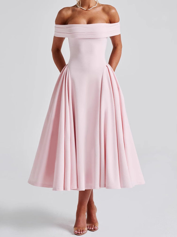 Women's Spring Fashion Sexy Backless Pure Color Dresses by Wshirt