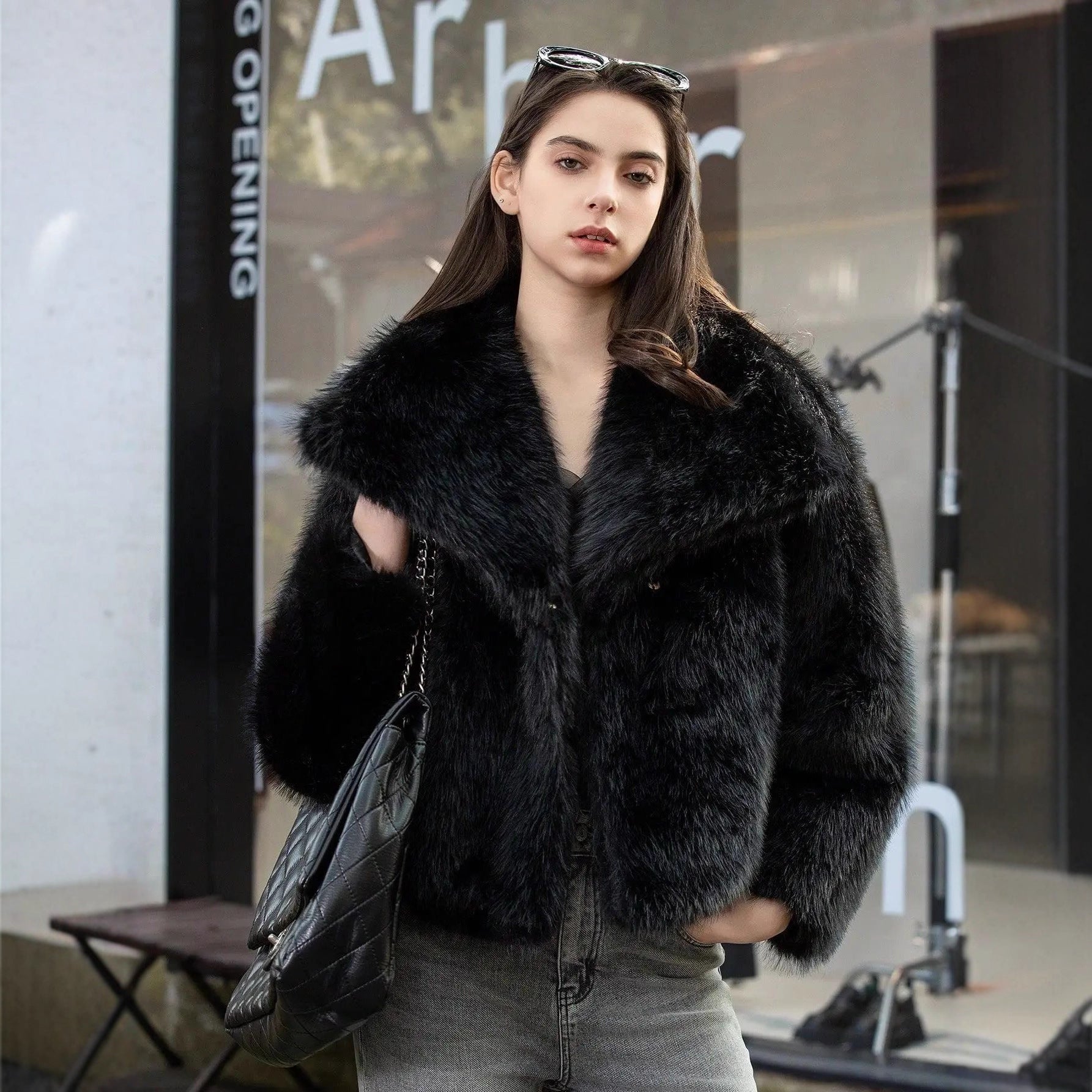 Women's Thick Lamb Wool Thickened Winter Furry Coats by Wshirt