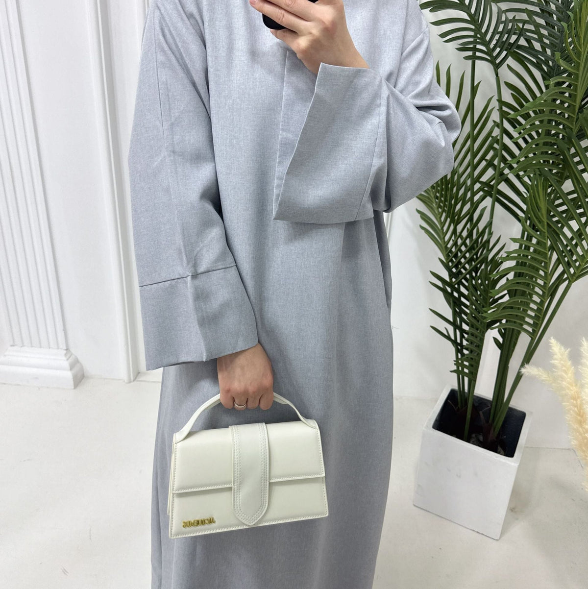 Elegant Loose Abaya with Pockets (MA104) by Mariam's Collection