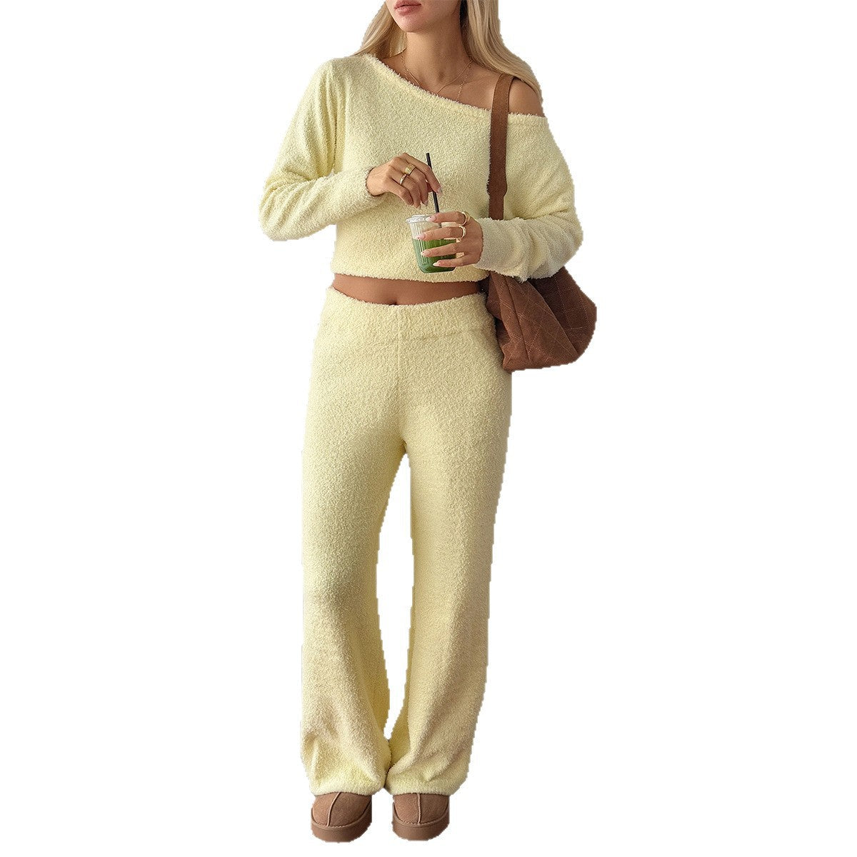 Women's Leisure Sports Long Sleeve Trousers Suits by Wshirt