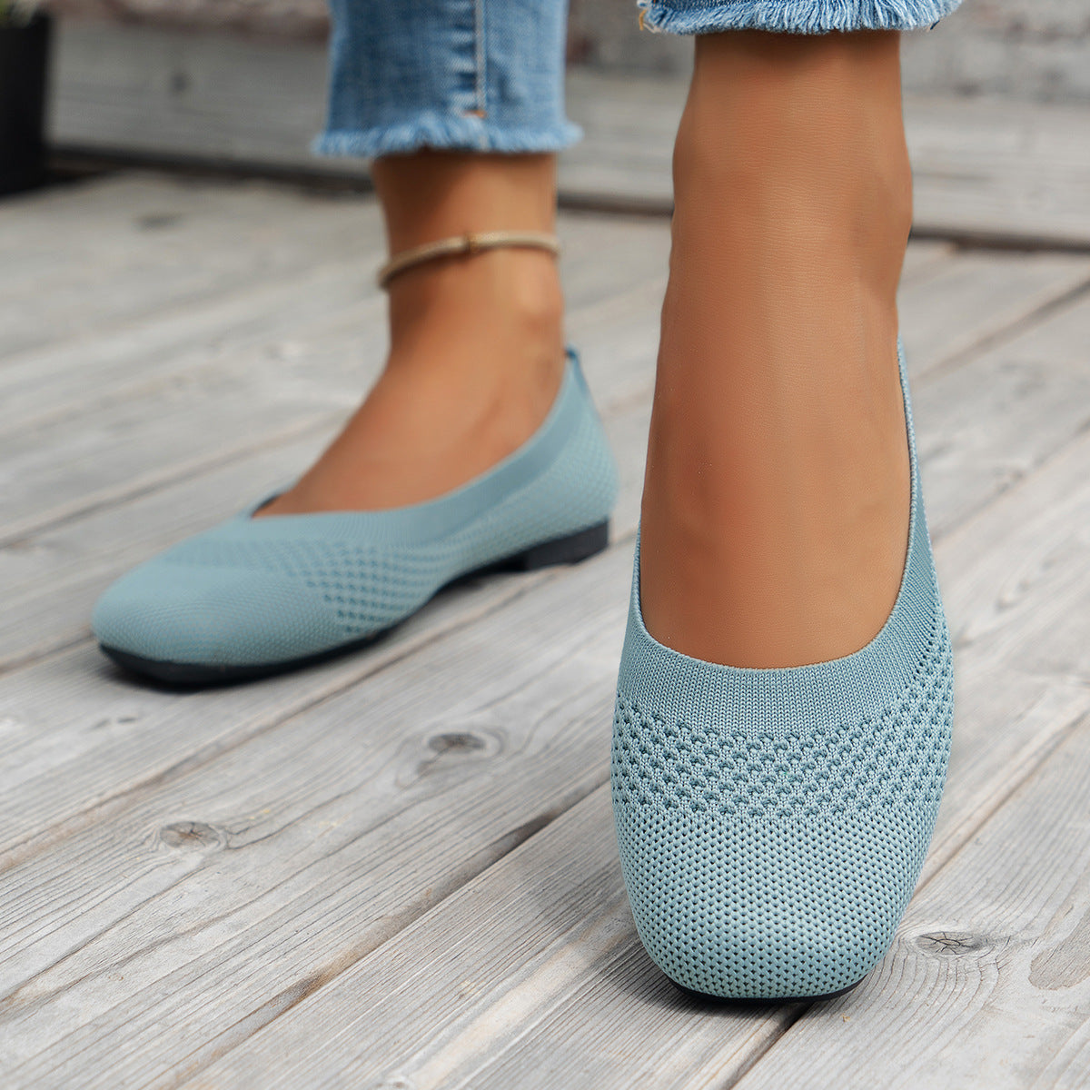 Flying Woven Mesh Shallow-Mouth Women’s Shoes by FitiqueFit