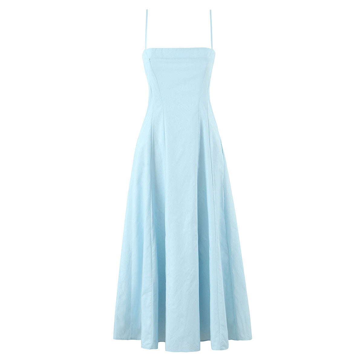 Temperament Cinched Sleeveless Dress Draping Effect Dresses by Wshirt