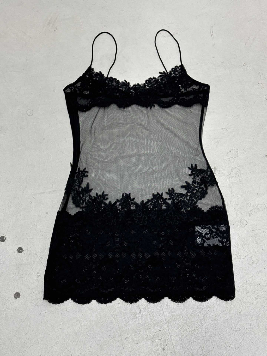 Summer Women Mesh Lace Lace Spaghetti Strap Dress See through Sexy Nightdress Vacation Maxi Dress by Wanita Store