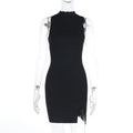 Spring Dress Socialite Sexy Slim Basic Split Vest Dress by Ragazza