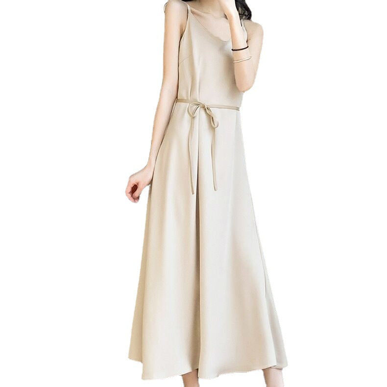 Summer Dresses for Women Sleeveless Loose Sling Maxi Dresses Casual Plain Cami Long Dress by SHOMICOBOUTIQUE