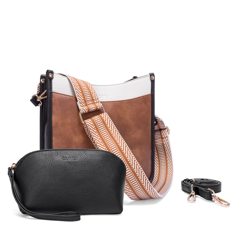 Fashion crossbody shoulder bag, versatile women's crossbody bag with two shoulder straps, small women crossbody bag, Small Crossbody Purse for Women Triple Zip, by SHOMICOBOUTIQUE