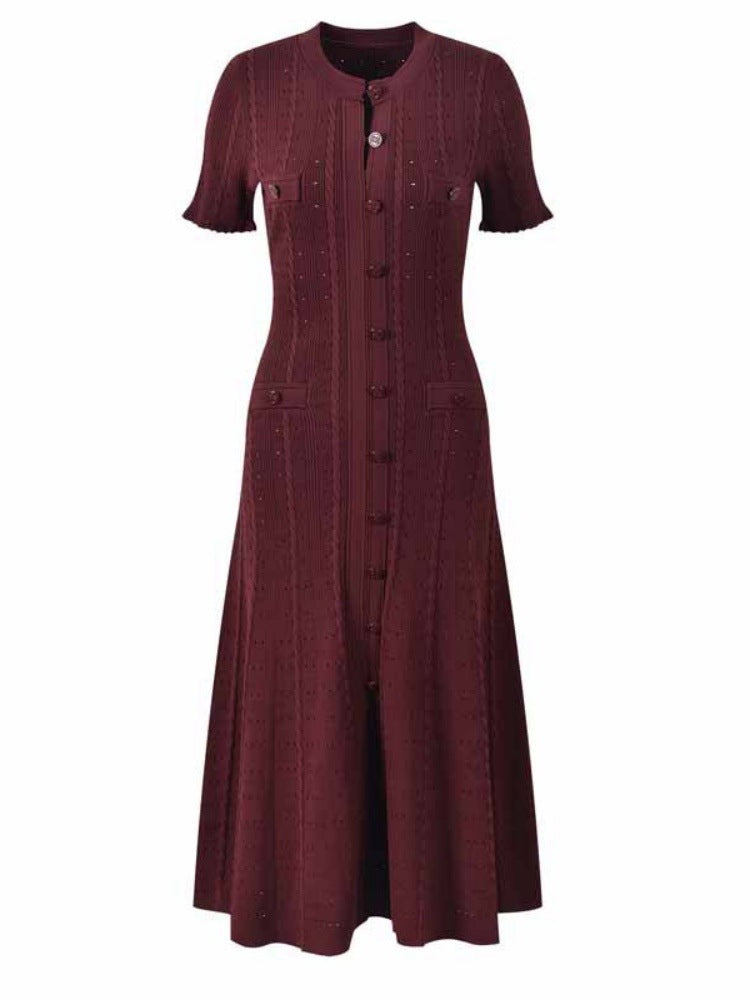 Classic Style Sense Hollow Out Lace Sleeve Dresses by Wshirt