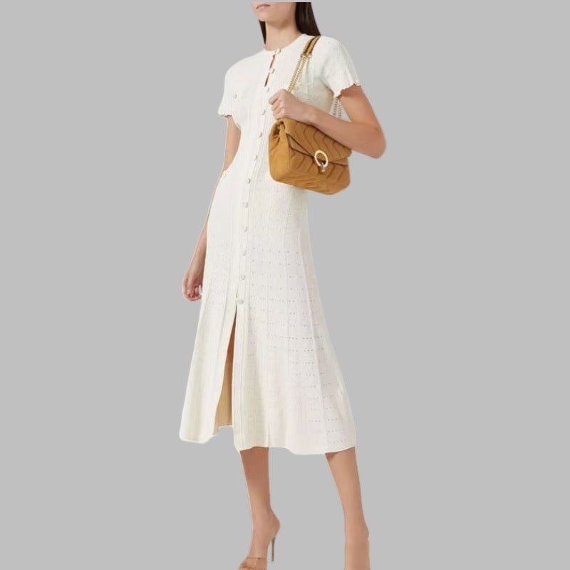 Classic Style Sense Hollow Out Lace Sleeve Dresses by Wshirt