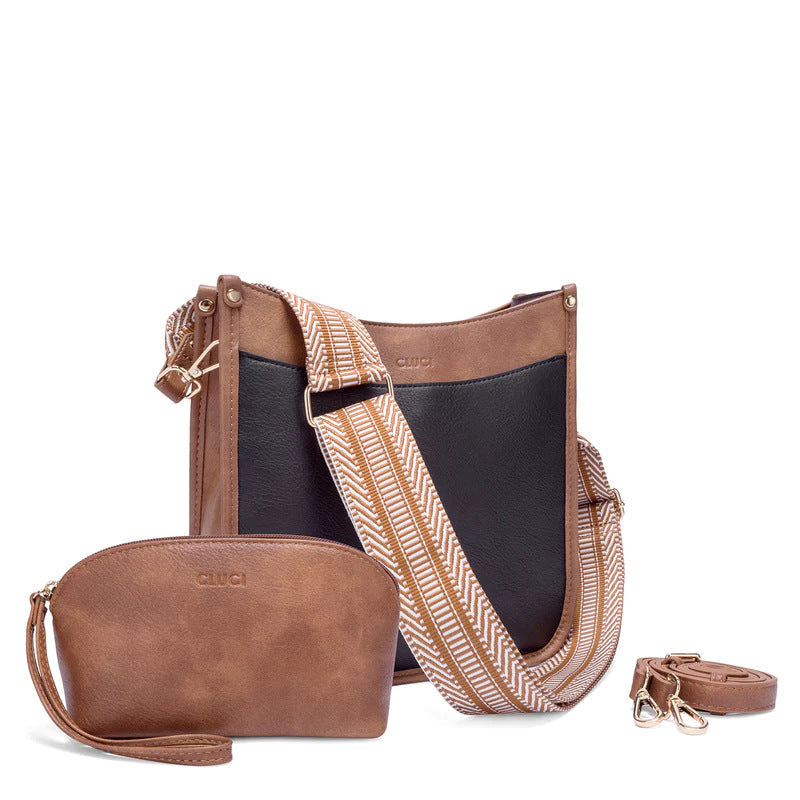 Fashion crossbody shoulder bag, versatile women's crossbody bag with two shoulder straps, small women crossbody bag, Small Crossbody Purse for Women Triple Zip, by SHOMICOBOUTIQUE