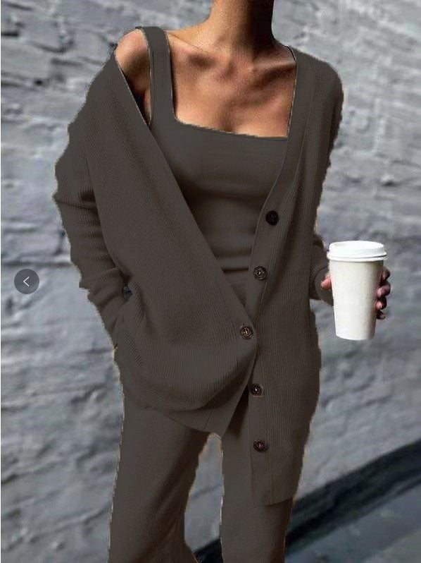 Women's Glamorous New Knitted Three-piece For Suits by Wshirt