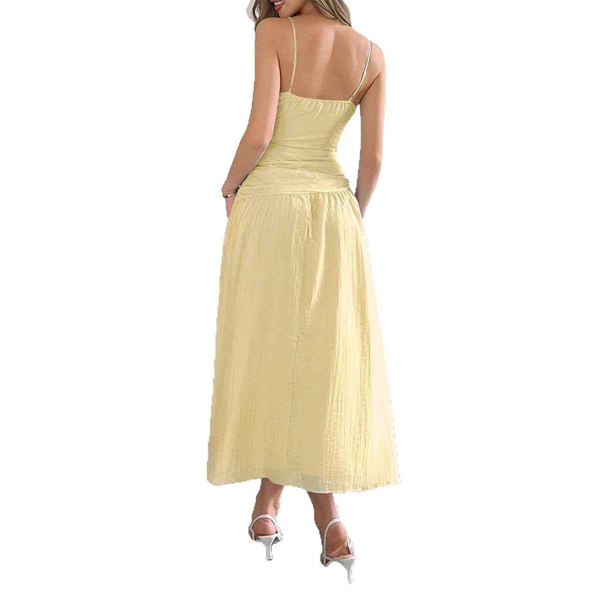 Women's Elegant Style Deep V Midriff Outfit Clothing by Wshirt