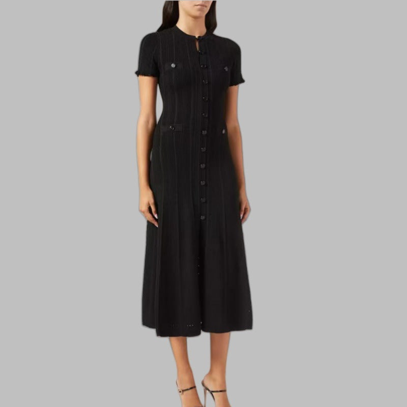 Classic Style Sense Hollow Out Lace Sleeve Dresses by Wshirt