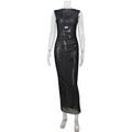 Elegant Women Clothing Mesh See through Sleeveless Slim Fit Sexy Dress Overskirt Long Blouse for Women by Ragazza