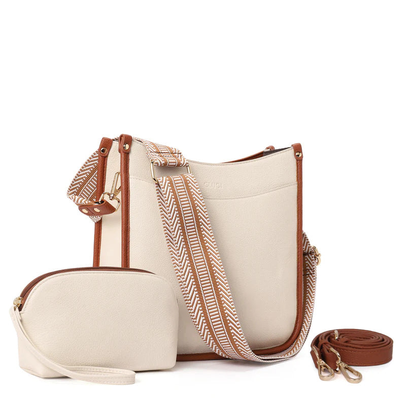 Fashion crossbody shoulder bag, versatile women's crossbody bag with two shoulder straps, small women crossbody bag, Small Crossbody Purse for Women Triple Zip, by SHOMICOBOUTIQUE